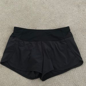 Lulu Lemon “speed up mid-rise lined shorts” — inseam: 4